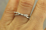 2.5ct Baguette Cut Diamond Cross Design Engagement Ring 14K White Gold Finish