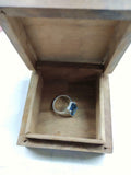 2ct Engagement Ring Emerald Cut London Blue Topaz Split Shank 14k WhiteGold Over
