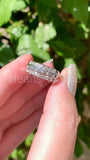 0.5ct Baguette Simulated Diamond Channel Set Wedding Band 14k White Gold Plated