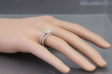Halo Split Shank Engagement Ring 2ct Asscher Cut Diamond 14k White Gold Finish
