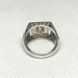 2.3ct Round Cut VVS1 Diamond Solitaire Mens Wedding Ring 14K White Gold Finish