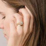 1ct Round Cut Diamond Engagement Ring Split Shank Solitaire 14k Rose Gold Finish