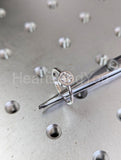 0.5ct Round Cut Moissanite Bezel Set Solitaire Women Ring 14k White Gold Plated