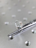0.2ct Baguette Simulated Diamond Minimalist Trilogy Ring 14k White Gold Plated