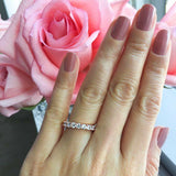 1ct Round Diamond Classic Eternity Wedding Anniversary Band 14k Rose Gold Finish