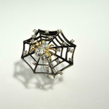 Spider Web Cocktail Engagement Ring 3ct Round Cut Diamond 14k Black Gold Finish