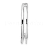 0.4ct Round Cut Simulated Purple Amethyst Flush Set Pendant 14k WhiteGold Plated