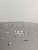 0.5ct Round Cut Moissanite Single Prong Half Eternity Band 14k White Gold Plated