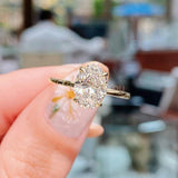 0.25ct Oval Simulated Diamond Solitaire Engagement Ring 14k White Gold Plated