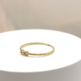 0.1ct Round Cut Moissanite Toi Et Moi Engagement Ring 14k Yellow Gold Plated