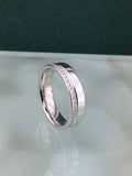 0.75ct Round Cut Diamond Wedding Band Half Eternity Women 14k White Gold Finish