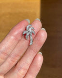 1ct Round Cut Moissanite Palm Tree Pendant 14k White Gold Plated NO CHAIN