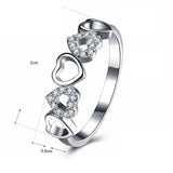 1.5ct Round Cut VVS1 Diamond Wedding Ring Band 14k White Gold Finish Love Design