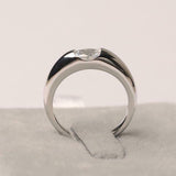 1ct Oval Cut VVS1D Diamond Engagement Ring Solitaire Women 14k White Gold Finish