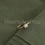 0.1ct Baguette Cut Simulated Diamond Toi Et Moi Ring 14k Yellow Gold Plated