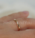 0.2ct Round Cut Moissanite Flush Set Stacking Wedding Band 14k YellowGold Plated