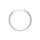 0.7ct Round Cut Diamond Wedding Band Vintage Band Single Row 14k White Gold Over