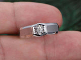 0.4ct Round Cut Diamond Engagement Ring Solitaire Women 14k White Gold Finish