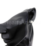 1ct Round Cut Moissanite Flower Cluster Stud Women Earring 14k White Gold Plated