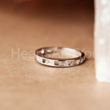 0.5ct Baguette Cut Simulated Diamond Channel Set Wed Band 14k Rose Gold Plated
