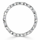 2.5ct Marquise Cut Diamond Wedding Band Bezel Set Eternity 14k White Gold Finish