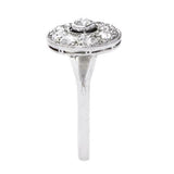 2ct Round Cut Diamond Engagement Ring Halo Split Shank 14k White Gold Finish