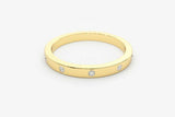 0.5ct Wedding Ring Band Round Cut Diamond Classic Design 14k Yellow Gold Finish