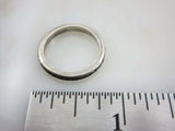 1ct Princess Blue Sapphire Channel Set Eternity Wedding Band 14k White Gold Over