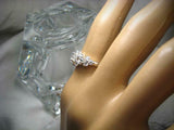 Cluster Vintage Engagement Ring 2.2ct Cushion Cut Diamond 14k White Gold Finish