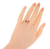 1.5ct Round Cut Pink Sapphire Engagement Ring Diamond Trilogy 14k WhiteGold Over
