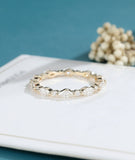 0.5ct Marquise Cut Simulated Diamond Eternity Wedding Band 14k YellowGold Plated