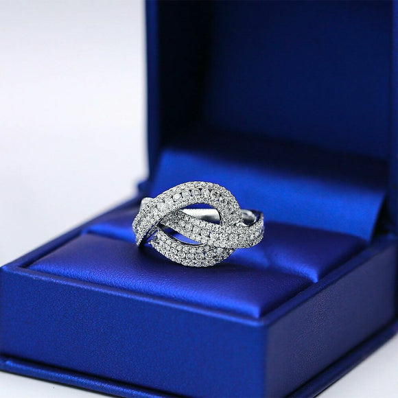 1.3ct Round Cut Diamond Engagement Ring 14k White Gold Finish Unique Cocktail