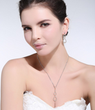 1.3ct Round Cut VVS1D Diamond Pendant Water Drop 14k Rose Gold Finish NO CHAIN