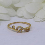0.4ct Round Cut VVS1 Diamond Engagement Ring Musical Note 14k Yellow Gold Finish