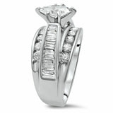 2.5Ct Marquise Cut Diamond Unique Stylish Engagement Ring 14K White Gold Finish