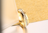 1ct Round Cut Diamond Wedding Ring Band 14k YellowGold Finish Eternity Stackable