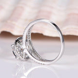 Halo Split Shank Engagement Ring 1.9ct Round Cut Diamond 14k White Gold Finish