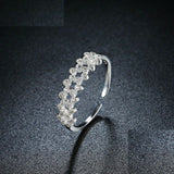 1.3ct Round Cut VVS1 Diamond Wedding Ring Band 14k WhiteGold Finish Fancy Unique