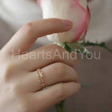 0.2ct Round Cut Moissanite Butterfly Women Wedding Band 14k Yellow Gold Plated