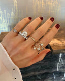 0.2ct Baguette Cut Diamond Engagement Ring 14k Yellow Gold Finish Minimalist