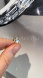 2.2ct Round Cut Moissanite Geometric Women Wedding Band 14k Yellow Gold Plated