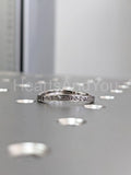0.3ct Round Black Simulated Diamond Vintage-Inspired Band 14k White Gold Plated