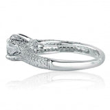 1.46ct Round Diamond Engagement Ring Split Shank Solitaire 14k White Gold Finish