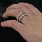 0.25ct Round Cut Diamond Wedding Ring Band 14k White Gold Finish Half Eternity