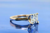 1.3ct Asscher Cut Diamond Engagement Ring Solitaire Promise 14k WhiteGold Finish