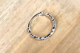 0.3ct Round Cut Blue Sapphire Wedding Band 14k White Gold Finish Half Eternity