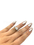 2.35ct Round Cut Moissanite Solitaire with Accents Ring 14k White Gold Plated