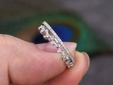 1.5ct Round Cut Diamond Bridal Set Band Engagement Ring 14k White Gold Finish