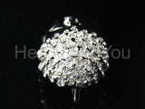 0.9ct Round Cut Moissanite Buddha Head Pendant 14k White Gold Plated NO CHAIN