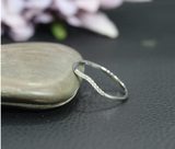 0.5ct Round Cut VVS1D Diamond Wedding Ring Band 14k White Gold Finish Minimalist